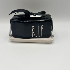 Rae Dunn RIP Coffin Butter Dish
